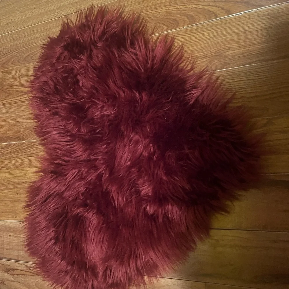 Plush heart shaped Bathroom rug/ Firm price